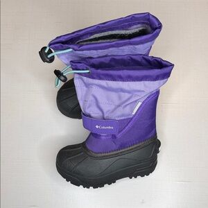 Columbia Kids' Purple and Black Powderbug Snow Boots